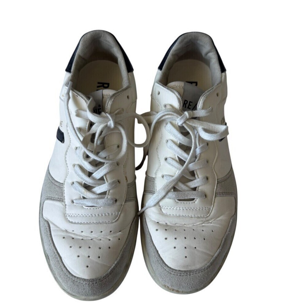 RE/DONE 80s Basketball Shoe White Leather Sneakers Women's Size 37 US 7 Italy - Picture 2 of 15